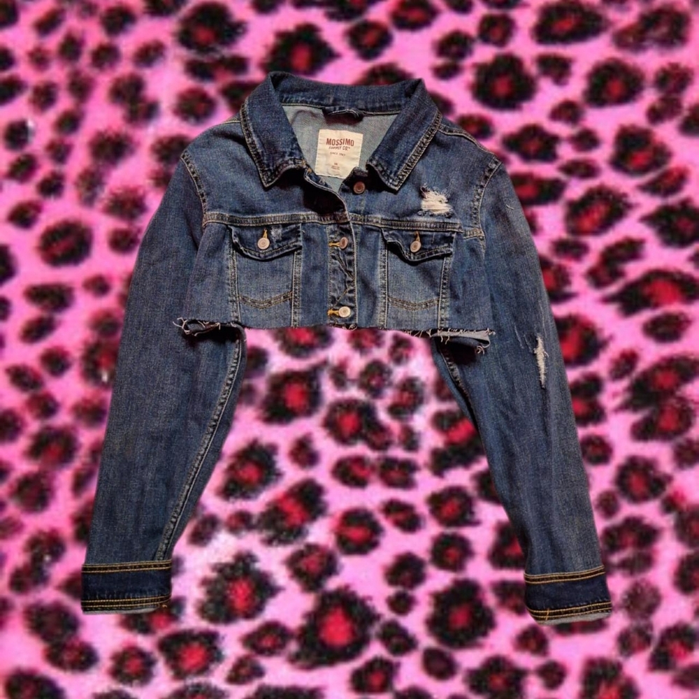 Cybery2k cropped denim jacket